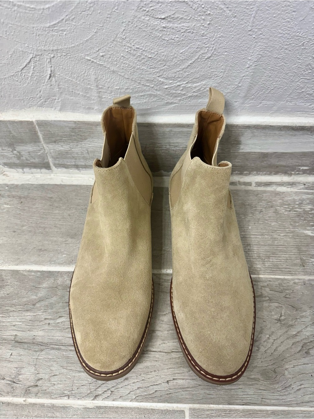 Steve Madden Highline Men’s Suede Chelsea Boots Tan Size 10